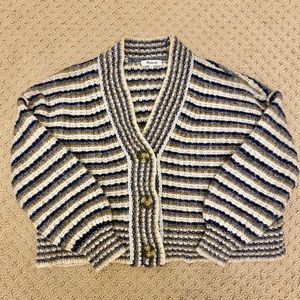 Madewell Waller Stripe Cardigan